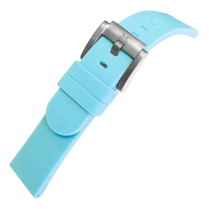 Marc Coblen / TW Steel Silicone Horlogeband Pastel Blauw 22m