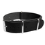 Black NATO Vintage Leather Strap - SS