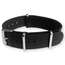 Black NATO Pull-Up Leather Strap - SS