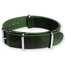 Green NATO Pull-Up Leather Strap - SS
