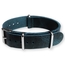 Blue NATO Pull-Up Leather Strap - SS