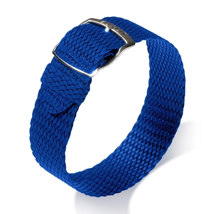 Eulit Perlon Horlogeband Panama Blauw