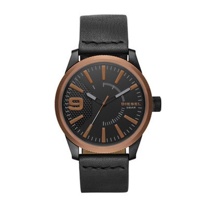 Diesel DZ1841 Horlogeband Zwart Leer 
