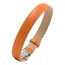 NIMA Atelier Seth Kalfslederen Armband met Vouwsluiting Oranje