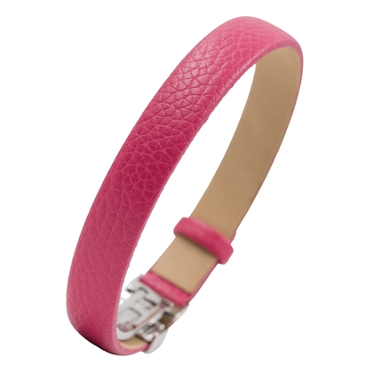 NIMA Atelier Seth Kalfslederen Armband met Vouwsluiting Roze