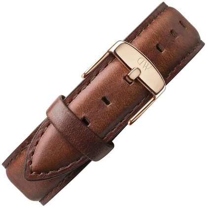 Daniel Wellington 20mm Classic St Mawes Bruin Leer Horlogebandje Rose Gesp
