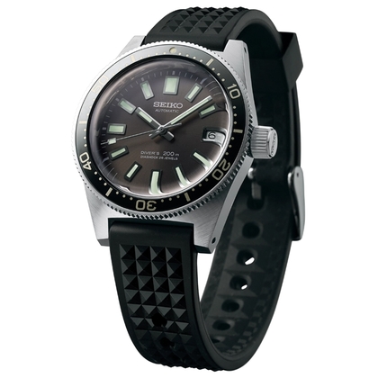Seiko SLA017 / 62MAS Horlogeband Zwart Rubber 19mm