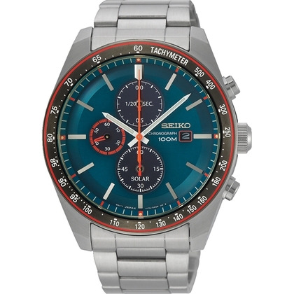 Seiko Chronograph Solar Horlogeband SSC717 Roestvrij Staal