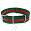 Regimental Green Red NATO G10 Military Nylon Strap