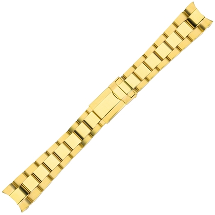 Oyster Horlogeband 'type Rolex' Goud Roestvrij Staal 20mm
