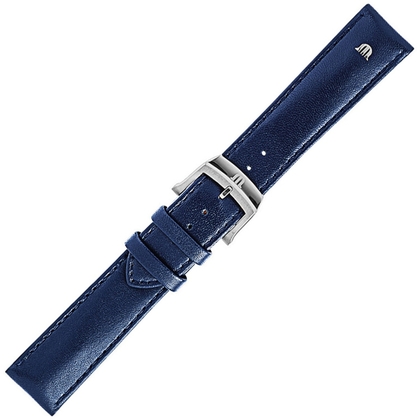 Maurice Lacroix Eliros Easychange Horlogeband met Gesp Kalfsleer Blauw