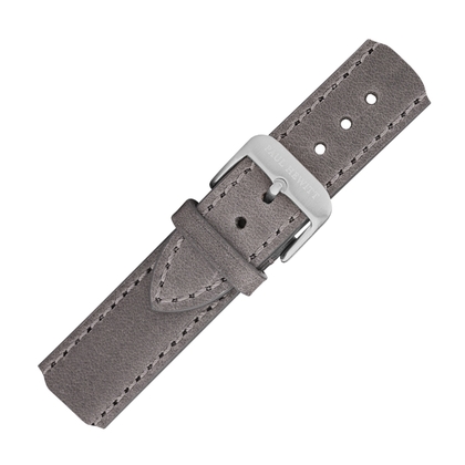 Paul Hewitt Lederen Horlogeband Grijs met Stalen Gesp 20mm