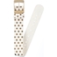 Creme Gouden Stippen Doortrek Nylon Horlogeband - 20mm