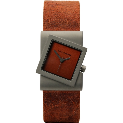 Rolf Cremer Turn 492365 Horlogeband Oranje Leer 22mm