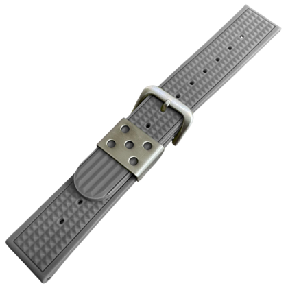 Waffle Strap Rubberen Horlogeband Grijs