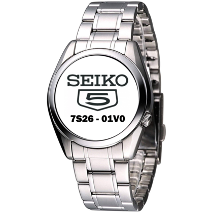 Seiko 5 Horlogeband 7S26-01V0 Type 2 Roestvrij Staal 18mm