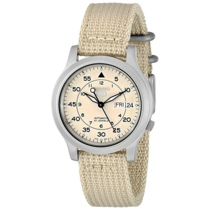 Seiko 5 Horlogeband SNK803 Beige Canvas 18mm