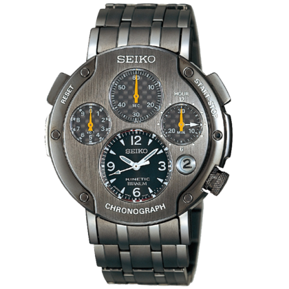 Seiko Kinetic Chronograph Horlogeband SBXZ003 / SLQ005 Titanium