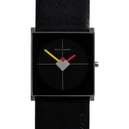 Rolf Cremer Cube 506006 Horlogeband Zwart Leer 32mm