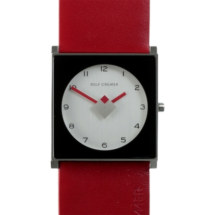 Rolf Cremer Cube 506007 Horlogeband Rood Leer 32mm