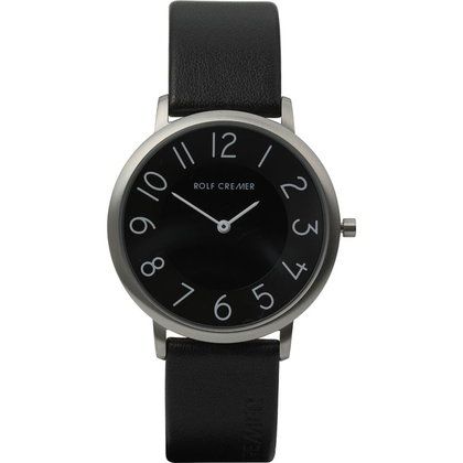 Rolf Cremer Gent 503703 Horlogeband Zwart Leer 18mm
