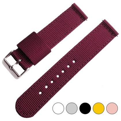 Burgundy Two Piece RAF NATO Nylon Strap