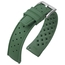 Tropic Style Basket Weave Horlogebandje Silicone Rubber Groen