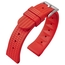 Seiko Style Waffle Strap Horlogebandje Rubber Rood