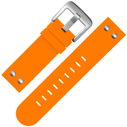 TW Steel Horlogebandje TW530 Oranje Rubber Stalen Studs 22mm