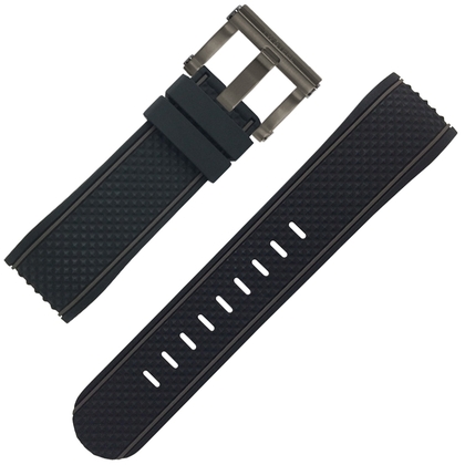 TW Steel Horlogebandje TS4 Zwart Rubber 24mm