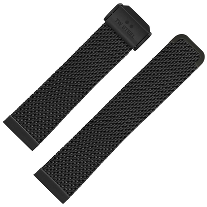 TW Steel Horlogebandje Maverick MB33 MST3 Zwart Mesh - 22mm