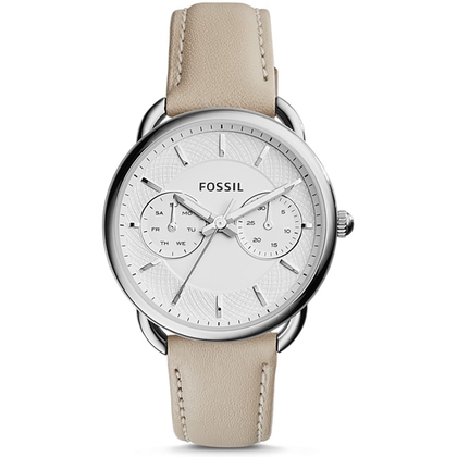 Fossil ES3806 Horlogeband Beige Leer  