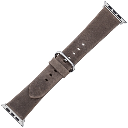 Apple Watch Horlogeband Grijsbruin Vintage Leer