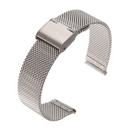 Milanese Mesh Horlogebandje Fijn Geweven Staal - 12mm