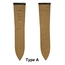 Horlogeband voor Cartier Tank met Vouwsluiting - Hirsch Savoir Alligator Flankleer Lichtbruin