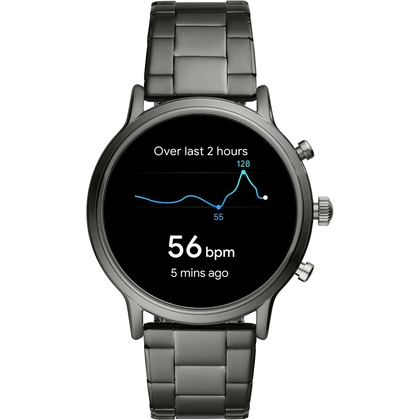 Fossil FTW4024 Horlogeband Antraciet Staal