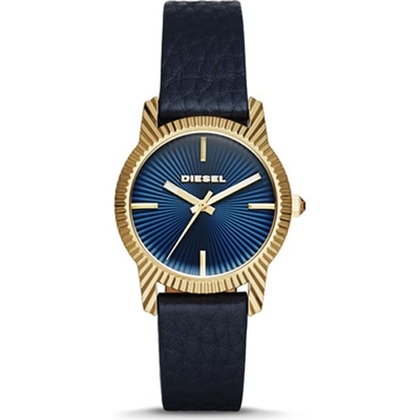 Diesel DZ5514 Horlogeband Blauw Leer