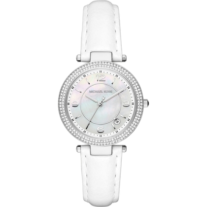Michael Kors MK2541 Horlogeband Wit Leer  