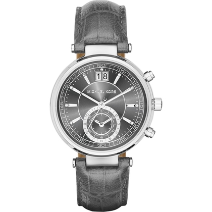 Michael Kors MK2432 Horlogeband Grijs Leer  