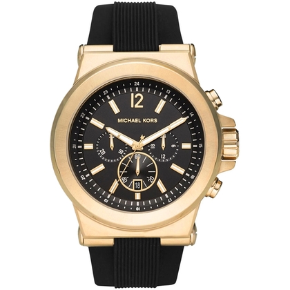Michael Kors MK8445  Horlogeband Zwart Rubber 