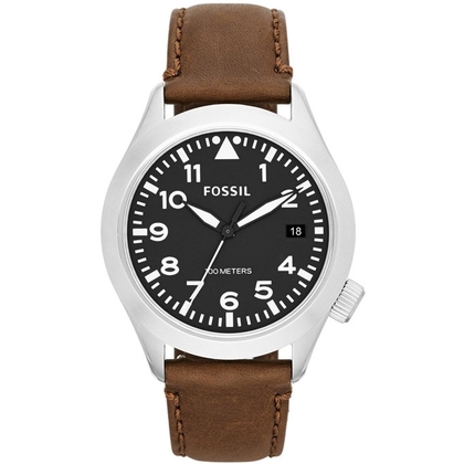 Fossil AM4512 Horlogeband Bruin Leer 