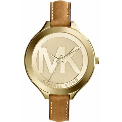 Michael Kors MK2326 Horlogeband Bruin Leer 