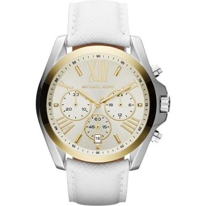 Michael Kors MK2282 Horlogeband Wit Leer  