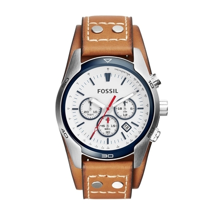 Fossil CH2986 Horlogeband Bruin Leer   