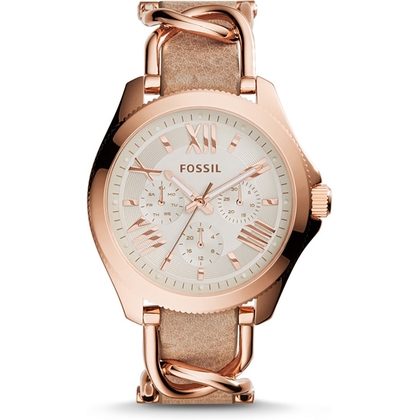Fossil AM4620 Horlogeband Beige Leer  