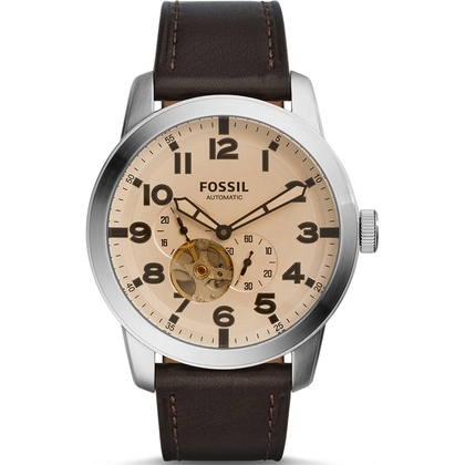 Fossil ME3119 Horlogeband Bruin Leer 