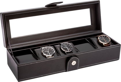 La Royale Classico 5 Horlogebox met Venster Zwart - 5 horloges
