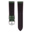 Hirsch Paul Performance Horlogeband Groen Leer / Zwart Rubber