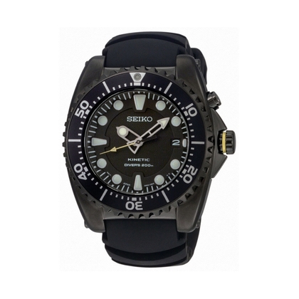 Seiko Prospex Horlogeband SKA427 Zwart Rubber 20mm