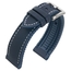 Zeildoek Structuur Horlogeband FKM Rubber Blauw
